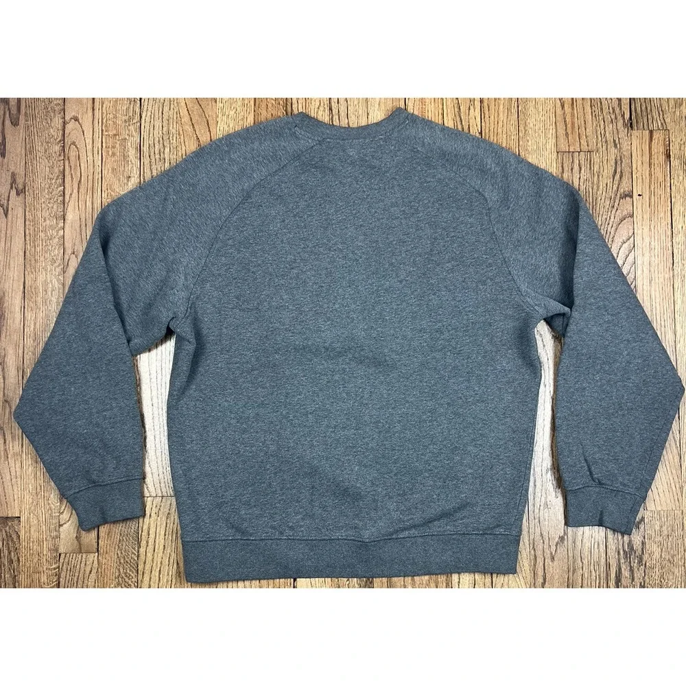 Vintage‎ Nike Y2K Crewneck Sweatshirt Mini Swoosh Logo Gray Men's Sz Large